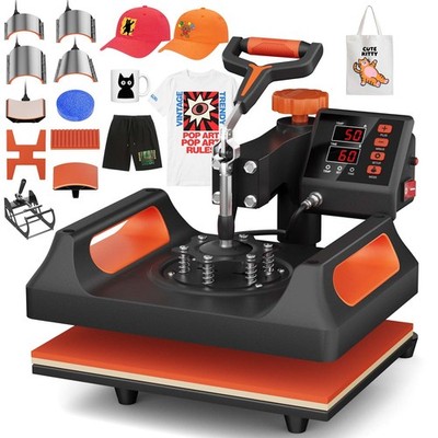 12'' x15'' Clamshell Heat Press Machine for T-Shirt Digital Transfer Sublimation