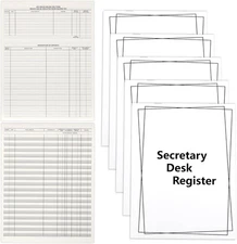 5 Pieces Checkbook Transaction Register 6.4 * 8.25inch * 