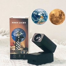 Lámpara de Pared LED Decoración Proyector Luz Nocturna Halloween Tierra Luna Cielo Moderno