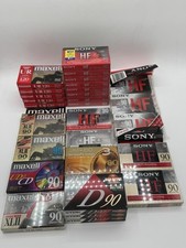 Lot of Blank Audio Cassette Tapes Sony Maxell TDK Radio Shack Sealed NOS