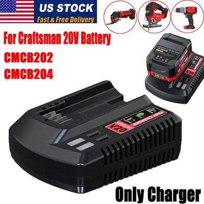 For Craftsman V20 20V MAX Lithium Ion Battery Charger CMCB205 CMCB203 Charger