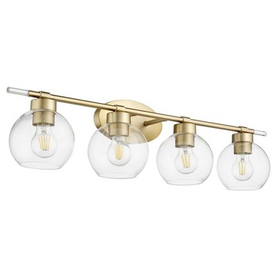 Voln - 4 Light Bath Vanity-8.5 Inches Tall and 32.5 Inches Wide Quorum Lighting