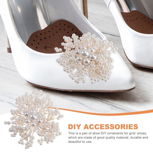 5 embellissements en métal argenté éventails