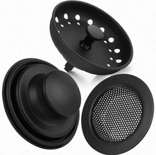 3 Pack Stainless Steel Kitchen Sink Drain Strainer Stopper Anti-Clog Basket