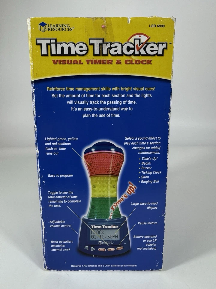 Time Tracker Visual Timer & Clock Learning Resources Lights & Sound Programmable - Image 2 of 4