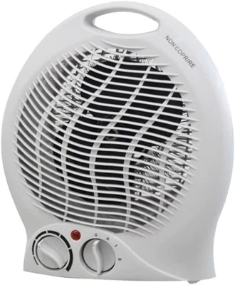 MKC MELCHIONI Termoventilatore Bagno Stufetta Elettrica Melchioni Hotty Basso Consumo Caldo 2k