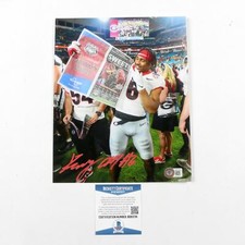 Kenny McIntosh Signed 8x10 Orange Bowl Paper Georgia Bulldogs
