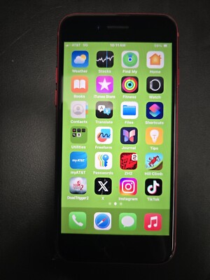 Apple iPhone SE (3rd Generation) - 64 GB - Red (AT&T) With Tik Tok