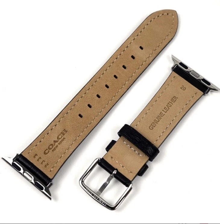 Correa de repuesto para Apple Watch COACH 14700116 damas mujeres negro plateado Foto 2 de 4