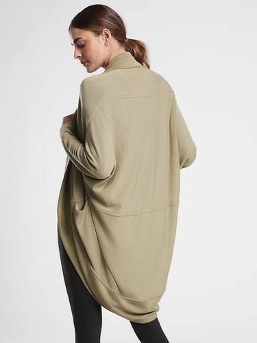 OLIVE ETHEREAL COCOON WRAP SWEATER 