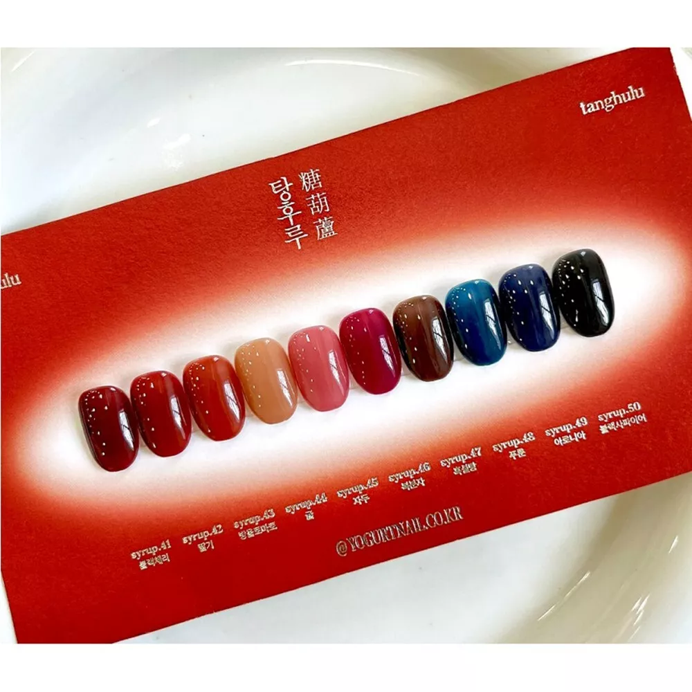 Yogurt Nail Tanghulu 10 Colors SET Syrup Gel Nail Polish K-Beauty