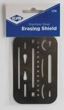 Alvin&reg; Stainless Steel Erasing Shield #3298