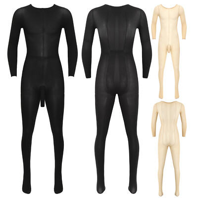 Ganzkörperstrumpfhose Herren Body Stocking Nylon Ganzkörper Strumpfhose Overall