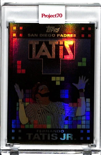 2021 TOPPS PROJECT 70 #632 FERNANDO TATIS JR - BRITTNEY PALMER RAINBOW FOIL 2/70