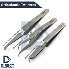 Dental Orthodontic Tweezers Bracket Holding Placing Reverse Action Buccal Tube