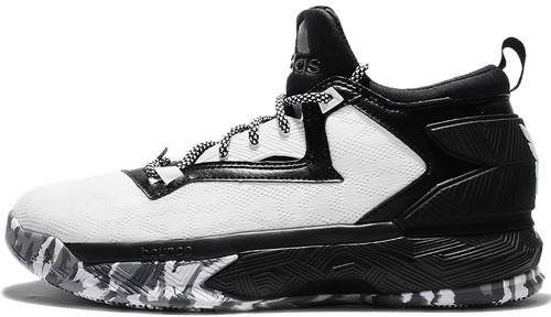 Adidas D Lillard 2 Static Black White Shoes Mens Size 13 