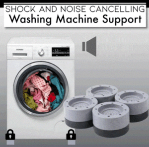 4pc Shock Noise Cancelling Washing Machine Support Anti Vibration Anti Slip Pads 4pc Shock Noise Cancelling Washing Machine Support Anti Vibration Anti Slip Pads