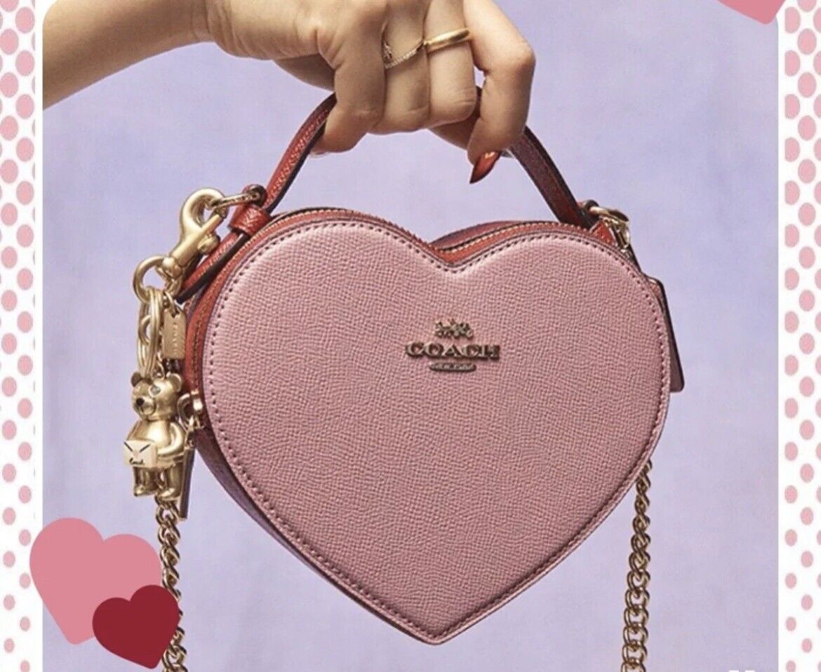 Coach Bags | Coach Heart Crossbody Colorblock | Color: Pink/Red | Size: Os | Fitfilipina's Closet