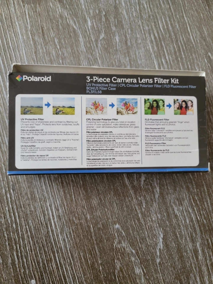 Polaroid 3 Piece Camera Lens Filter Kit New 58mm (PL-3FIL58) - Image 4 of 4