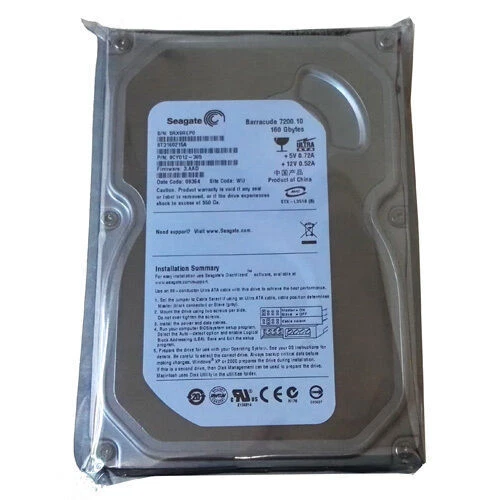 For Seagate Barracuda160GB ST3160215A 7200RPM IDE PATA 3.5" HDD Hard Disk Drive - Image 3 of 4