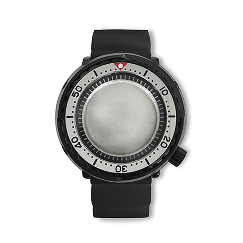For NH35/NH36 Watch Movement PVD 45MM Black Case Inner Shadow Black Rubber Strap - Picture 14 of 25