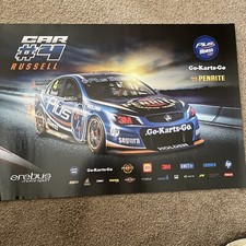 David Russell Erebus Motorsport VE Commodore V8 Supercar Poster - 595x420mm New