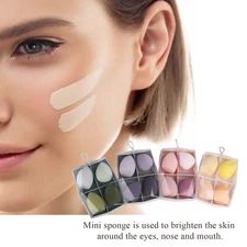 4PCS One Set Value Makeup Foundation Blender Sponge Puff Cosmetic Beauty Eggs