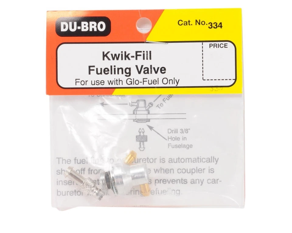 DuBro 334 Kwik-Fill Fueling Valve GLOW FUEL ONLY - Image 2 of 2