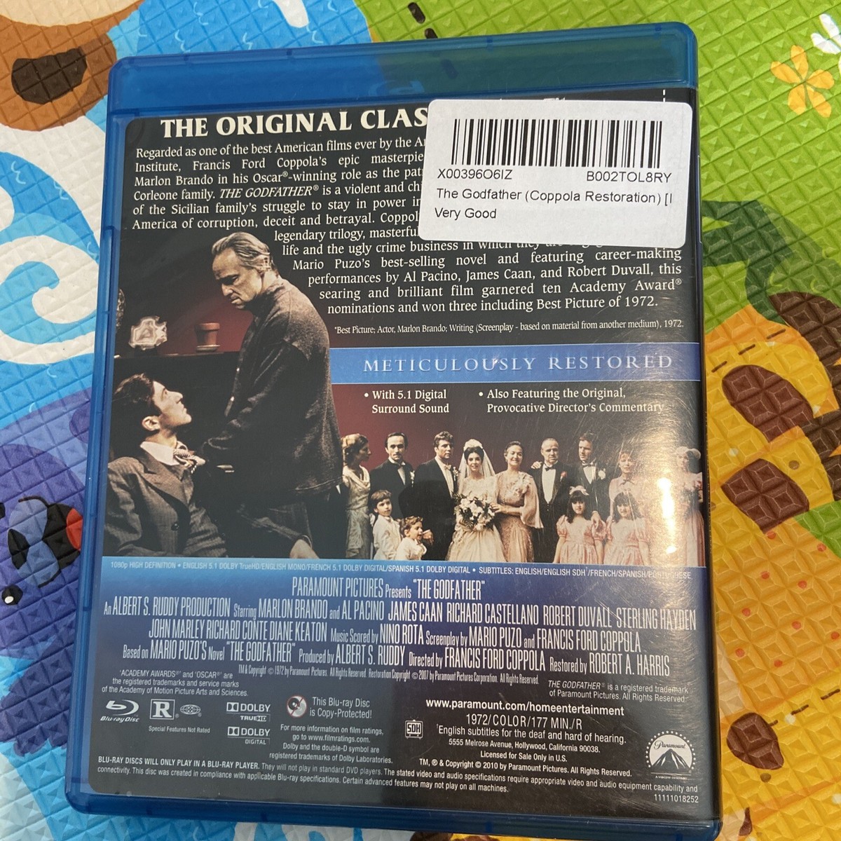 The Godfather (Blu-ray Disc, 2010, Coppola Restoration