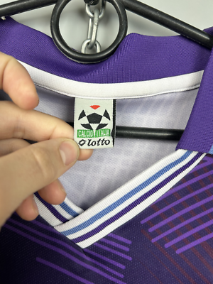 Fiorentina Batistuta 1992/1993 Home 7up Soccer Jersey Lotto Fiorentina Batistuta 1992/1993 Home 7up Soccer Jersey Lotto