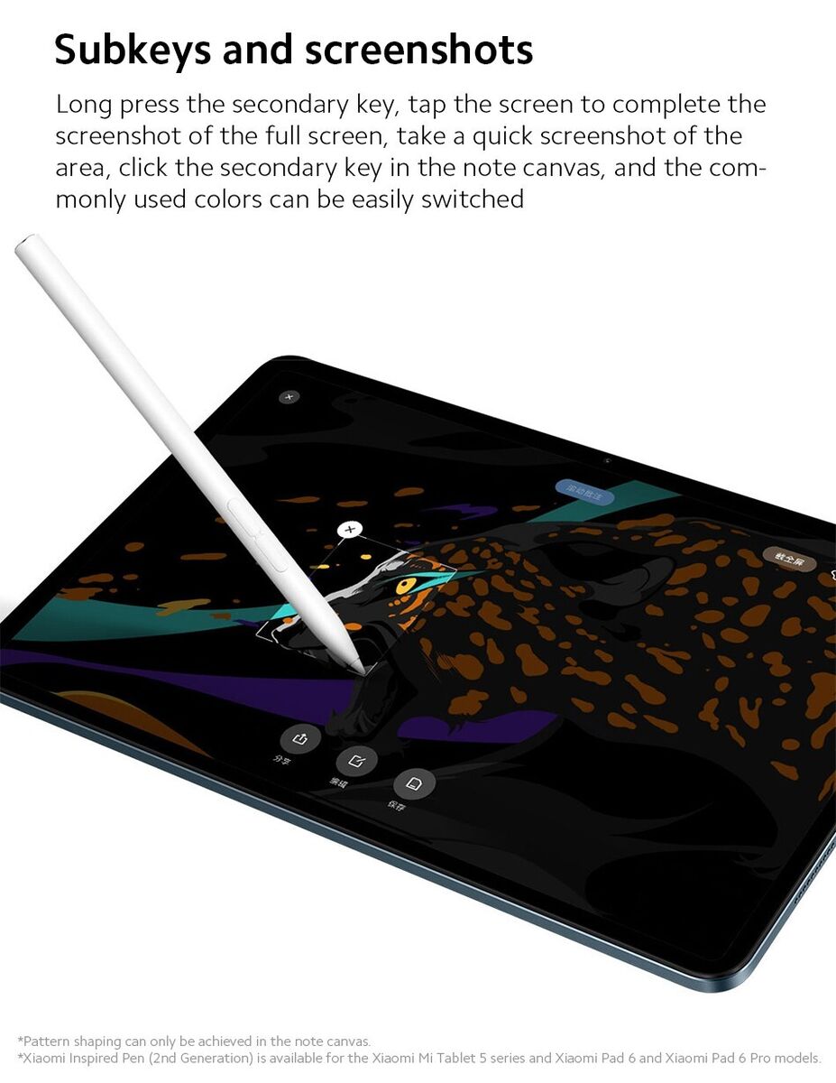 Smart pen xiaomi nueva generación tablet pad 5 pad 6 pad 6 pro