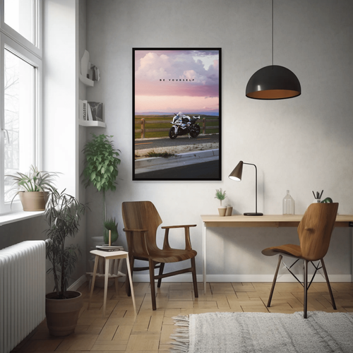 Motivational Poster BMW Inspired S1000RR Be Yourself Wall Art - Picture 5 of 14