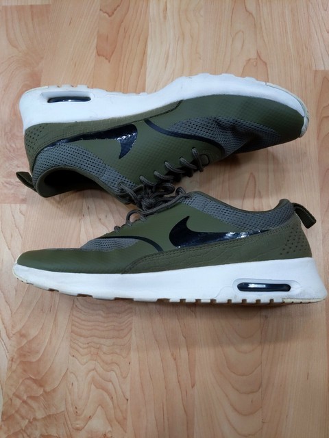 Nike Air Max Thea Medium Olive Green Black 599409-202 Women's 10 Rare | eBay