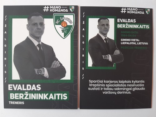 Zalgiris Kaunas 20/21 euroleague season basketball cards. Former NBA players - 第 19/20 張圖片