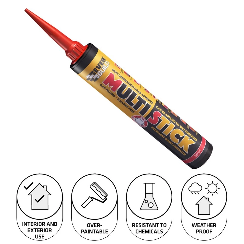 DISCOUNTED Everbuild Multi Stick Superior High Strength Grab Adhesive Hybrid
