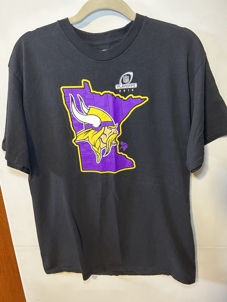NFL Team Apparel Minnesota Viking Football 2019 Playoff T Shirt Men’s Large
