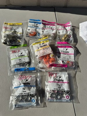 sharkbite fitting lot pex push to connect clamps clips more
