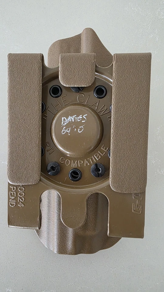 G-Code RH Kydex Holster + Claw mount - SIG P226 - Cotote Brown (Uk-based, VGC) - Image 3 of 4