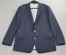 Brooks Brothers Blazer Mens 50L Regent Fit Explorer Wool Blend Gold Buttons