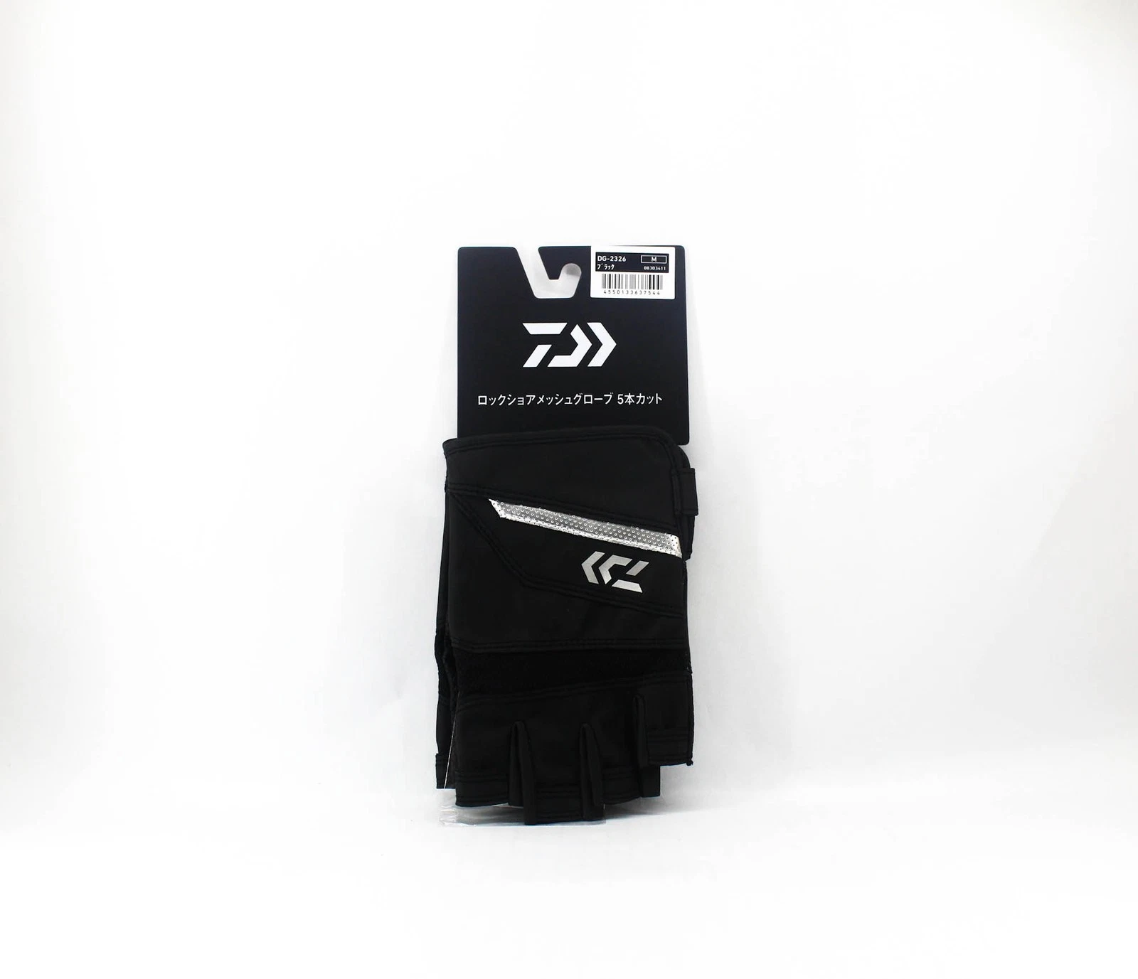 Daiwa Gloves DG-2326 Rock Shore Mesh Gloves Size M Black (7544)