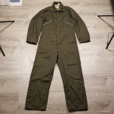 Vintage Walls Blizzard Pruf Insulated Mens Coveralls Large 42-44R Olive Green