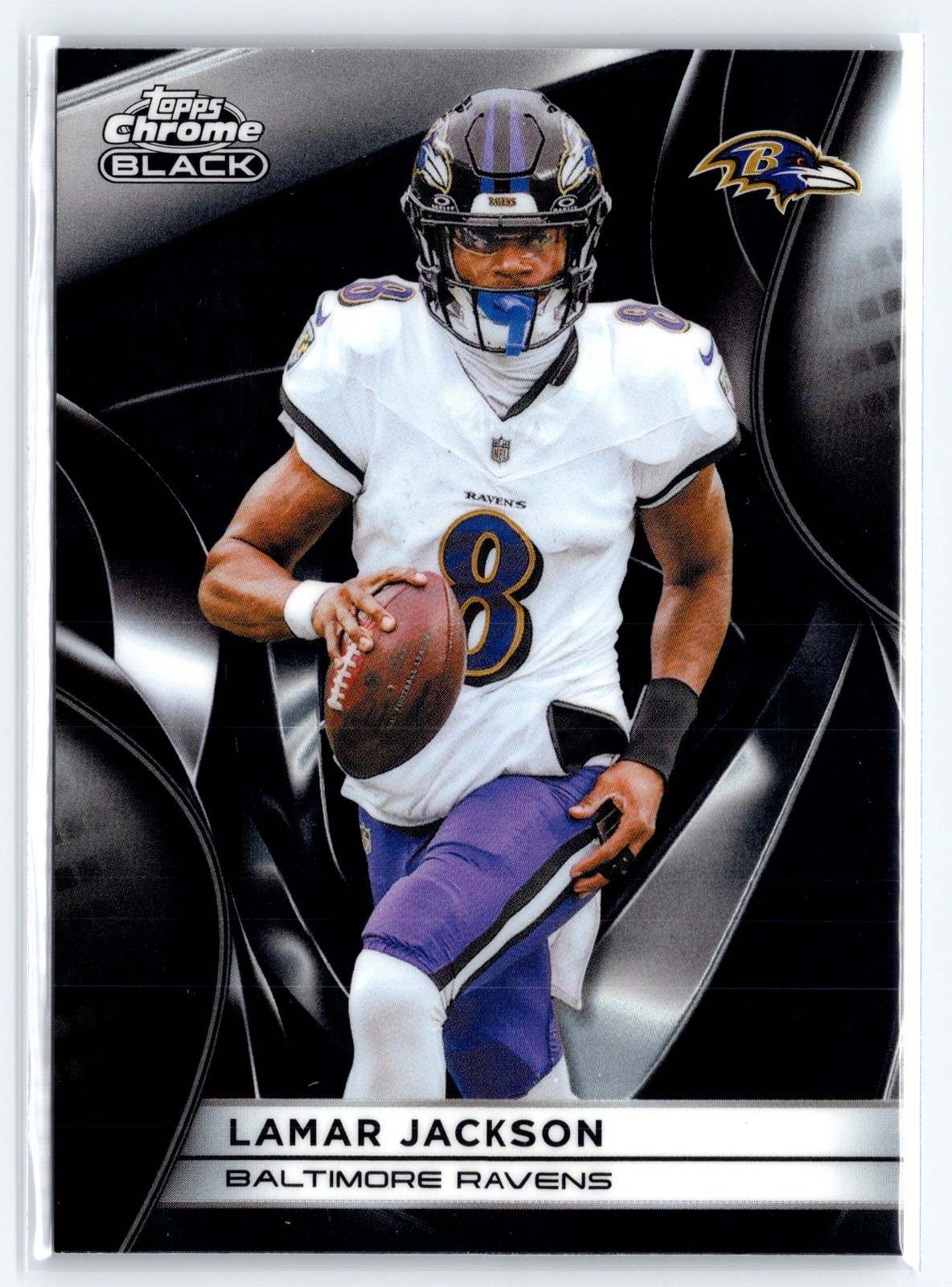 2025 Topps Chrome Black Lamar Jackson Baltimore Ravens 