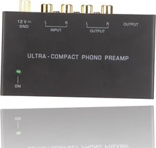 Phono Turntable Preamp Dual Gain Low Noise Preamplifier