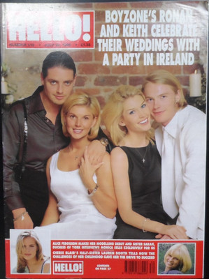 Hello! Magazine 25th Jul 1998 Boyzone's Ronan And Keith Celebrate Their Weddings