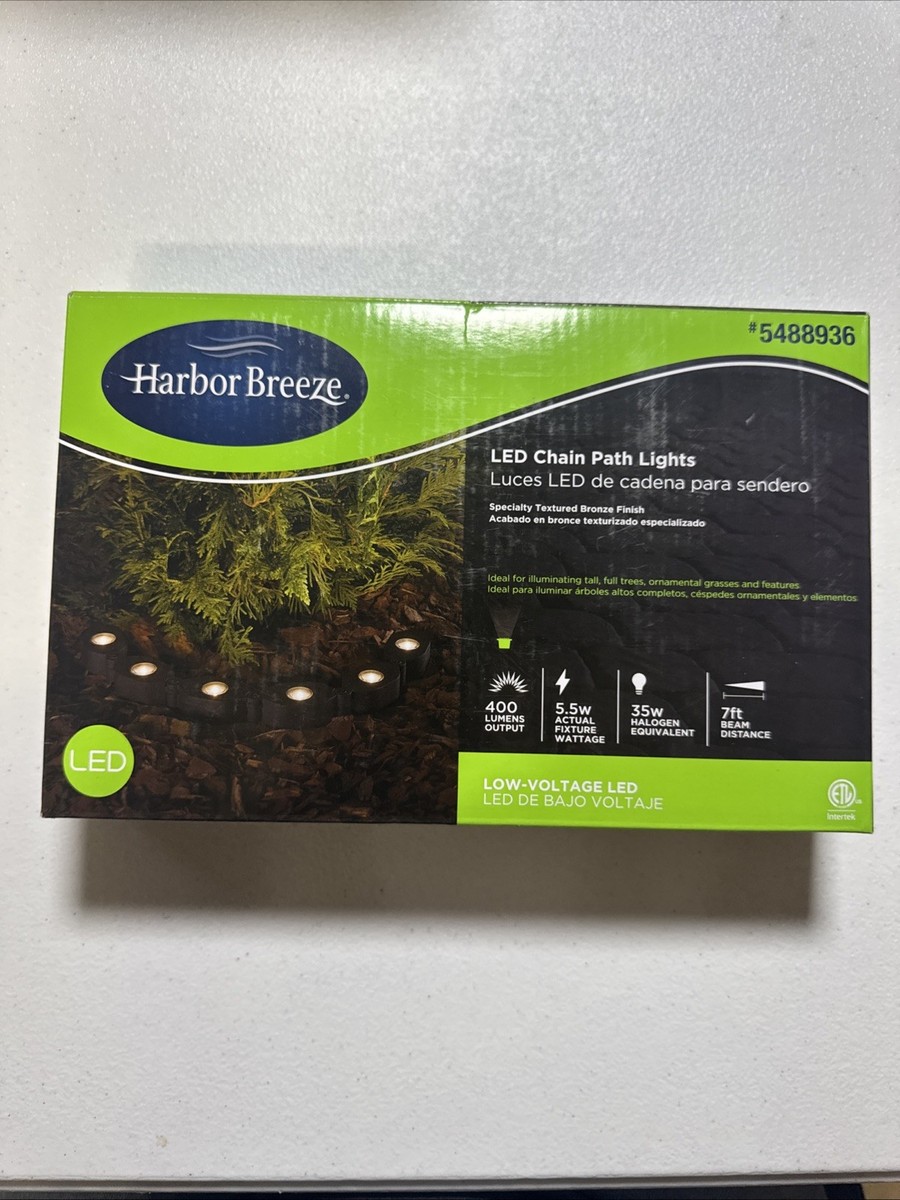Harbor Breeze Textured Bronze Hardwired LED 6 Chain Path Lights