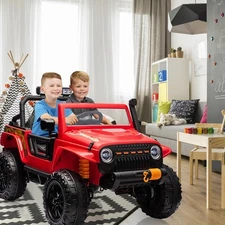 24V Kids Electric Car Ride on UTV Battery Power Wheels with Remote Control Black
