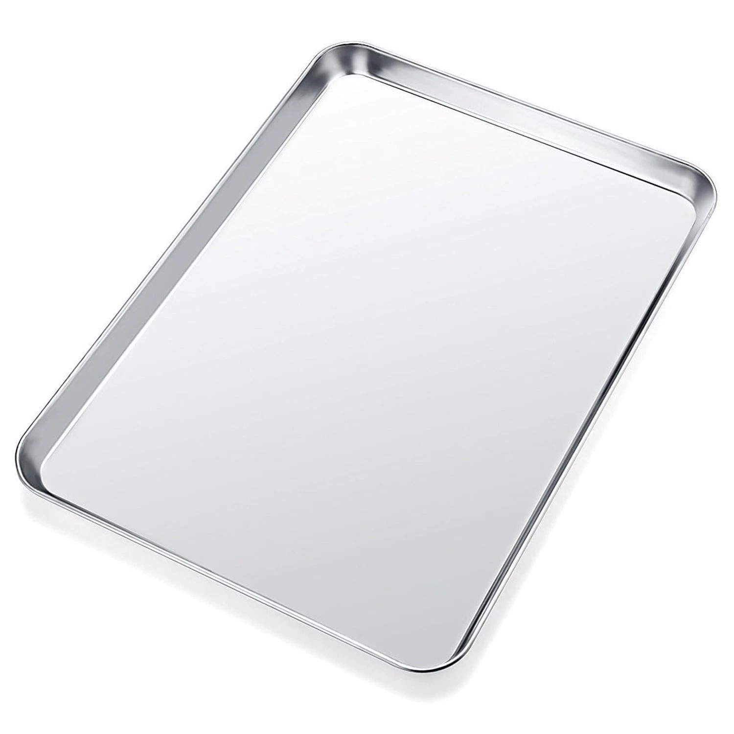Baking Sheet, Yododo Stainless Steel Cookie Sheet Toaster Oven Tray Pan Recta...