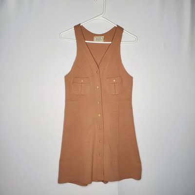 Alvin Duskin Marsha Fox Jumper Tunic Mini Dress XS True Vintage Mod 60s