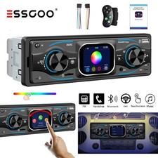 Car Stereo Single 1 DIN Radio MP3 Player Bluetooth AUX USB AM FM Audio Receiver