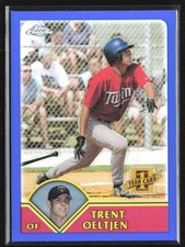 Trent Oeltjen 2003 Topps Chrome Refractor RC #T274 Minnesota Twins